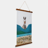 Red de Wilde Paarden, Red de Wildernis Hangend Wandkleed (Gebogen)