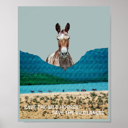 Red de Wilde Paarden, Red de Wildernis Poster (Voorkant)