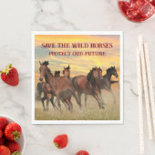 Red de wilde paarden servet (Insitu)