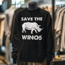 "Red de Winos" Grappige wijnliefhebber Rhino