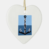 red de zee keramisch ornament (Rechts)