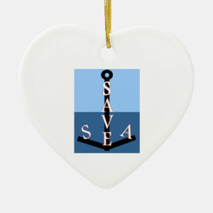 red de zee keramisch ornament
