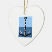 red de zee keramisch ornament (Links)