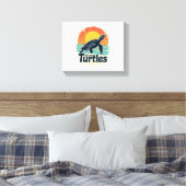 Red de Zee van de schildpad voor de rechten van di Canvas Afdruk (Insitu (Slaapkamer))