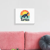Red de Zee van de schildpad voor de rechten van di Canvas Afdruk (Insitu (Woonkamer))