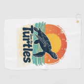 Red de Zee van de schildpad voor de rechten van di Golfhanddoek (Horizontaal)