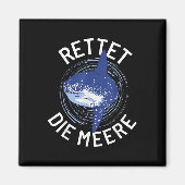 Red de Zeeen Milieubescherming Ocean Moonf Magneet (Voorkant)