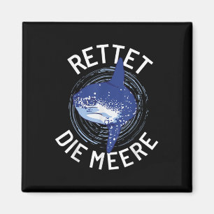 Red de Zeeen Milieubescherming Ocean Moonf Magneet