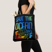 Red de zeeschildpad tote bag (Dichtbij)