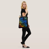 Red de zeeschildpad tote bag (Op model)
