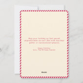 Red Dear Santa I Can Explain Funny Dog Christmas Feestdagenkaart (Achterkant)