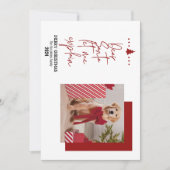 Red Dear Santa Laat me de Kaart van Kerstmis uitle (Voorkant)