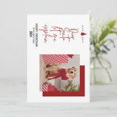 Red Dear Santa Laat me de Kaart van Kerstmis uitle (Staand voorkant)