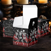 Red Death Dancing Skeletten Gotische bruiloft Bedankdoosjes