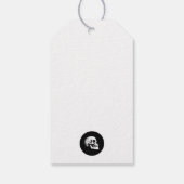 Red Death Dancing Skeletten Gotische bruiloft Cadeaulabel (Achterkant)