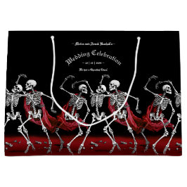 Red Death Dancing Skeletten Gotische bruiloft Groot Cadeauzakje