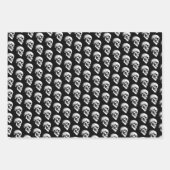 Red Death Dancing Skeletten Gotische bruiloft Inpakpapier Vel (Voorkant 2)