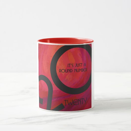 Red Decade Birthdday Mok (Midden)