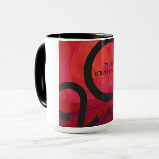 Red Decade Birthdday Mok (Voorkant links)