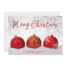 Red Decor Custom Merry-Kaarten voor kerstmis