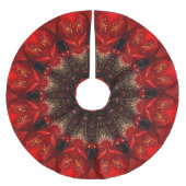 Red Decorative Christmas Tree Skirt Kerstboom Rok (Voorkant)