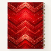 Red Decorative Glitter Notitieboek (Achterkant)