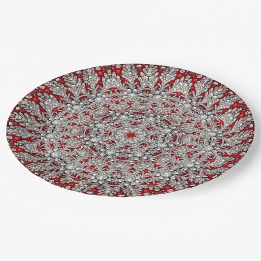 Red Decorative Holiday Paper Bord (Gekanteld)