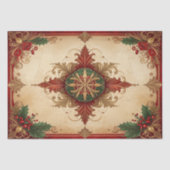 Red Decorative Holiday Tissue Paper Tissuepapier (Voorkant)
