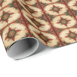 Red Decorative Holiday Wrapping Paper Cadeaupapier