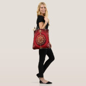 Red Decorative Ornaments Holiday Tote Bag (Op model)