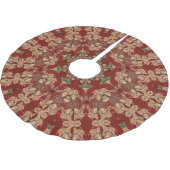Red Decorative Tree Skirt Kerstboom Rok (Gekanteld)