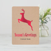 Red Deer Corporate kerstKaart (Staand voorkant)