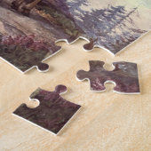 Red Deer door Winifred Austen,  wilde dieren Legpuzzel (Zijkant)