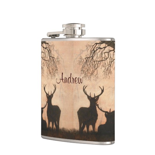 Red Deer Flask Heupfles (Links)
