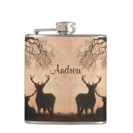 Red Deer Flask Heupfles