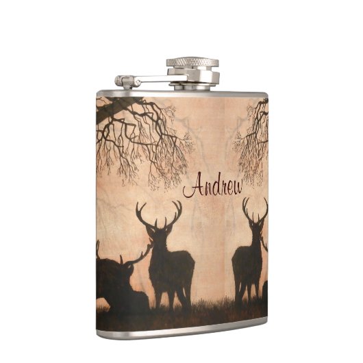 Red Deer Flask Heupfles (Rechts)