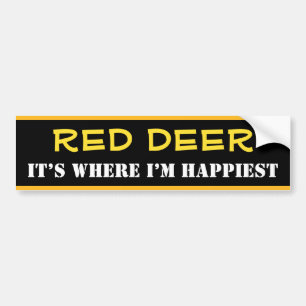 "RED DEER" - "IT IS WAAR IK BEN" (Canada) Bumpersticker