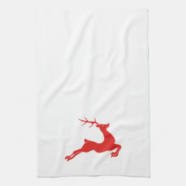 Red Deer Kersthanddoek Theedoek