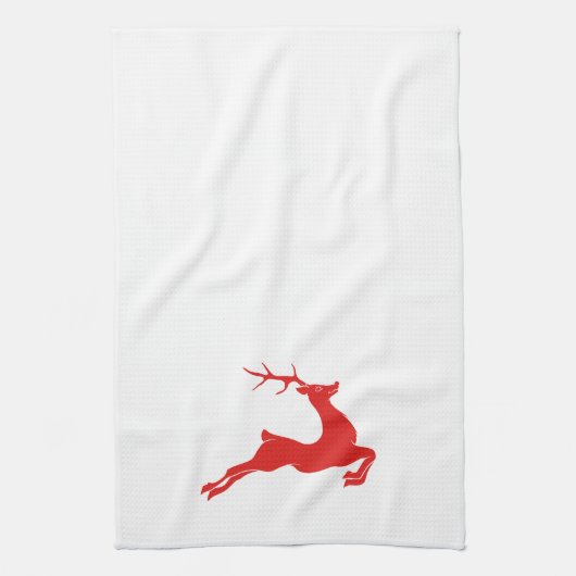 Red Deer Kersthanddoek Theedoek (Verticaal)