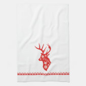 Red Deer Kersthanddoek Theedoek (Verticaal)
