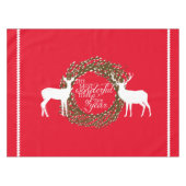 Red Deer meest fantastische tijd met tablecloth Tafelkleed (Voorkant (Horizontaal))