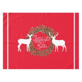 Red Deer meest fantastische tijd met tablecloth Tafelkleed