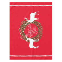 Red Deer meest fantastische tijd met tablecloth