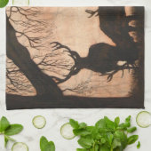Red Deer Scene Kitchen Towel Theedoek (Gevouwen)