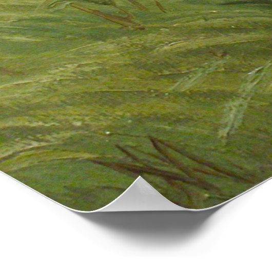 Red Deer schilderij Poster (Hoek)