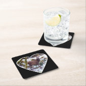 Red Deer Stag in het Sneeuwpapier Onderzetter (Insitu)