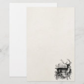  Red Deer Stag Persoonlijke Sjabloon Briefpapier (Voorkant / Achterkant)