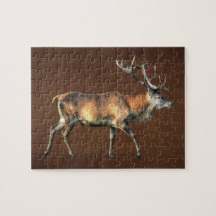 Red Deer Stag Wildlife Animal Design Legpuzzel