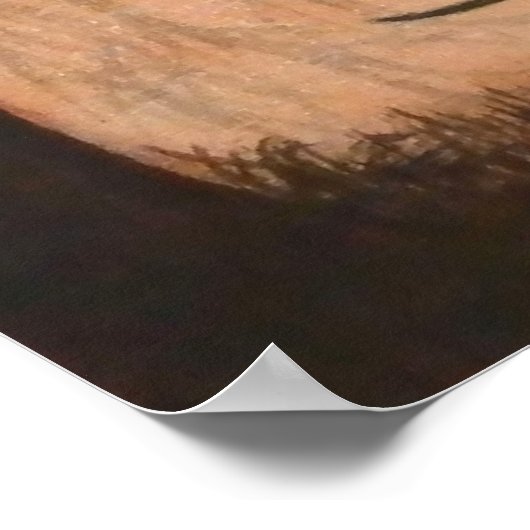 Red Deer Stags Poster (Hoek)