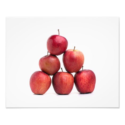 Red Delicious appels piramide Foto Afdruk (Voorkant)